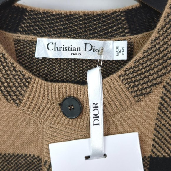 [SOLD] NWT CHRISTIAN DIOR Womens Sz 8 2-PIECE SET Cashmere Sweater Vest Cardigan - Picture 8 of 15